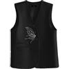 Gilet Senza Maniche Da Donna Giacca Elegante Ricamata Formale
