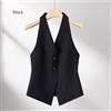 Donna Canotta Gilet Abito Gilet Bottoni Moda Formale Business Ufficio Donna Sexy