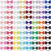 FDHBDF 80 fasce elastiche per capelli da ragazza, piccoli fiocchi, mini elastici, coda di cavallo, fiocco per capelli, accessori per capelli per bambini