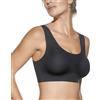Selene, Reggiseno Donna Scollo a U, Brassiere Senza Cuciture e Ferretto, con Imbottitura Estraibile, Collezione Olivia, Colore Nero, Taglia L