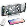 Lancoon Sveglia Digitale con porta di Ricarica Radio Snooze Dimmer Display a grande Schermo 180° Adattatore Incluso