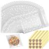 KGGZKG 200 Pezzi Sacchetti Trasparenti per Confetti 8x10cm Alimentari in Plastica per Biscotti, Caramelle, Portaconfetti - Regalini Fine Festa Bambini