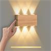 VOMI Applique da Parete Interno USB Ricaricabile, LED Lampada da Parete con Touch Dimmerabile Alluminio Magnetica Portatile 4000mAh Batteria Illuminazione Senza Collegamento di Alimentazione