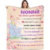 Adolgutty Regalo Nonna, Regalo Nonna Compleanno, Regali per Nonna, Festa Della Mamma Nonna Regalo, Idee Regalo Nonna dai Nipote, Natale Regalo per Nonna Flanella Coperta 130 x 150cm