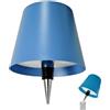 Generic Lampade LED ricaricabili per bottiglie di vino per bottiglie di liquore, 3 colori, dimmerabili, con controllo touch, lampada da tavolo per ristorante, casa, bar, ufficio, Natale (blu)