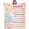 Adolgutty Regalo per Mamma, Regalo Mamma Compleanno, Idee Regalo Festa Della Mamma, Regalo Mamma Compleanno da Figlia Figlio, Natale Festa Della Mamma Idee Regalo Flanella Coperta 130 x 150cm
