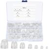 YITYDaMai 165 Pezzi Dado Cieco a Calotta Set, Dadi Ciechi, M3/M4/M5/M6/M8/M10/M12 Dadi a Cupola Esagonali per Viti, Dado Testa Chiusa nylon, Dado a Cupola Copri Bulloni