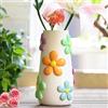 GUGUGO Vaso di fiori pastello per fiori, alto 20,3 cm, decorazione stravagante a forma di fungo, vasi eclettici per fiori, vaso decorativo colorato unico, carino decorazione estetica della stanza