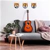 Wallity Accessorio decorativo da parete in legno (3 pezzi), nero e noce, 25 x 3 x 27 cm, 50% legno (3 cm) e 50% metallo (1 mm) | Elegante Wall Art for Home Decor