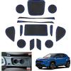 GAFAT Compatibile con Toyota Yaris Cross 2021-2023 2024 Tappetini Antiscivolo, Yaris Cross Hybrid XP210 Tappetini in Gomma per Console Centrale, Cuciture Porte, Accessori Yaris Cross (Blu)