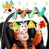 Kulveanju Spirale Passeggino Neonato Giochi 0-3 Mesi, Neonato Accessori Utili, Sonaglio Giochi Passeggino con Musicali, Regali per Neonati per Bambini da 6 a 12 Mesi, Peluche Volpe