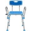 Brosive Sedia da doccia per doccia interna, panca da doccia per anziani e disabili, resistente sedia da bagno con braccioli e schienale, sedia da bagno per vasca da bagno, sedie da doccia per anziani