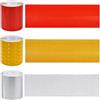 Nastro Riflettente Autoadesivo 10m X 5cm - Giallo/Nero | Impermeabile Per Veicoli