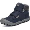 Mishansha Bambini Scarpe da Neve Caldo Fodera Scarpe Ragazzi Scarponi da Trekking Invernali Sneaker Blu 29 EU