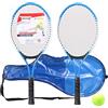 Lifup Racchetta da Tennis, per 2 giocatori, con Borsa, per Bambini di 5-9 Anni Blu 20 Inch