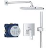 GROHE SET DOCCIA GROHE EUROCUBE CON SOFFIONE TEMPESTA 250 CROMATO