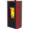 Italiana Camini Stufa a pellet Italiana Camini Dida2 Plus 13 kW ad aria canalizzabile bordeaux 812670