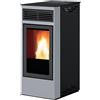Italiana Camini Stufa a pellet Italiana Camini Yulia 7 kW ad aria grigio chiaro 810970