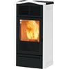 Italiana Camini Stufa a pellet Italiana Camini Piro2 7 kW ad aria bianco opaco 809830