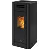 EK63 Stufa a pellet EK63 METRO110+ - gruppo Edilkamin - 10,5 kW ad aria canalizzata Nero