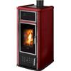 Klover Stufa a legna Klover Belvedere 20 26 kW Idro + kit ACS Bordeaux Lucido NBV20-P.bdl
