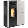 Caminetti Montegrappa Stufa a pellet Caminetti Montegrappa Fendor SXS12 13,4 kW ad aria canalizzata Bianco