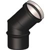 Stabile Curva 45° M/F diam. 80 mm per scarico fumi stufa a pellet e caldaia a pellet NPSCQ 45 D80