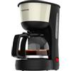 Taurus - Macchina da caffè Verona Vintage Cream | 12 tazze | 1000W | Caraffa graduata | Serbatoio visibile | Filtro riutilizzabile | Spegnimento auto | Piastra riscaldante