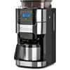 Barista Kaffee & Technik Barista Macchina da caffè con macinino con caraffa termica | Include teiera termica per fino a 10 tazze di caffè grandi dimensioni | Per chicchi di caffè e polvere di caffè [acciaio inox, nero/grigio