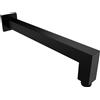 Parama Braccio doccia a gomito in ottone nero opaco 30 cm