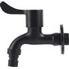 Jerliflyer Rubinetto Per Montaggio a Parete Rubinetto Per Lavabo in Acciaio Inossidabile 304, Rubinetto Per Montaggio a Parete Nero in Stile Europeo, Rubinetto Per Acqua da Giardino Per Bagno(washing machine)