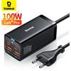 Baseus GaN3 100/ 65W Caricatore da tavolo Ricarica rapida QC 3.04.0 USB C Tipo C Caricatore del telefono per iPhone15 Huawei Xiaomi MacBook Laptop