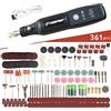 tungfull Mini trapano elettrico USB Wireless Mini trapano portatile utensile rotante lavorazione del legno penna per incisione strumenti Dremel per gioielli metallo vetro - only drill