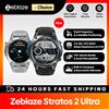 Zeblaze Nuovo Zeblaze Stratos 2 Ultra GPS Smart Watch Bussola incorporata Altimetro barometrico Dual-band GNSS Chiamate vocali Smartwatch 10 ATM - Abyss Black