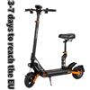 Scooter elettrico Kukirin G2 Pro Scooter elettrico fuoristrada a due ruote con sedile - Black