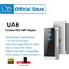 SHANLING UA6 HIFI Amplificatore per cuffie DAC USB portatile 4 X CS43131 DAC Supporto audio ad alta risoluzione DSD 512 Uscita bilanciata da 3,5 mm/4,4 mm - UA6 silver with case