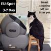 2025 funzione di pulizia della lettiera per gatti completamente automatica tetto aperto WIIfi rimuove automaticamente gli odori dai sacchetti della lettiera - Light Gray