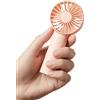 JISULIFE Mini ventilatore USB Silence Ventilatori portatili ricaricabili portatili Dispositivo di raffreddamento dell'aria verticale 2000 mAH - Mini Fan Pink