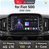 Junsun Wireless Android Auto Radio per Fiat 500 2016 2017 2018 -2019 4G Car Multimedia GPS 2din Autoradio - V1 Pro C (2GB 64GB)
