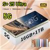 CHOTOG Nuovo S + 25 Ultra Smartphone 2025 Telefono cellulare originale 7.3HD Snapdragon 8 Gen3 Android 14 Cellulari 4G 5G Dual SIM Cellulari - Desert Gold