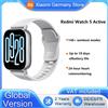 Xiaomi Versione globale Xiaomi Redmi Watch 5 Smartwatch attivo Display LCD da 2 pollici Chiamate Bluetooth Più 140 modalità sportive Batteria da 470 mAh - Argento opaco