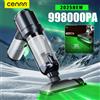 CENRR Mini aspirapolvere per auto CENRR 998000 PA Potente aspirapolvere portatile senza fili per pulitore per auto con soffiante portatile per elettrodomestici - MAX Black