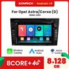 XONRICH Wireless CarPlay Auto Android autoradio per Opel Astra H J 2004 Vectra Vauxhall Antara Zafira Corsa C D Vivaro Meriva Veda 128GB - 4Core 1GB 16GB-S