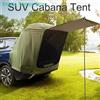 1 Set di tenda da campeggio cabina SUV con tenda da sole ampio spazio ampia vista portellone posteriore per auto tenda a prova di strappo - green