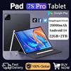 CHOTOG 2025 Originale Pad 7s Pro Tablet 11 ''Android 14 Tab 4G 5G Dual SIM 20000mAh WIFI HD Schermo Tablet per bambini Bambini Tablet PC - Green