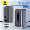 Baseus USB C Hub a DP 4K @ 60Hz HDMI DisplayPort Docking Station 11-IN-1 Triplo display RJ45 PD 100W per finestra Mac USB 3.1 HUB - 11-in-1 for Windows