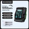 MOVESPEED ST10 1050MB/s SSD portatile 2TB 1T Crittografia touch USB3.2 Gen2 Tipo C Disco rigido esterno per iPhone 15/16 PS4 PS5 PC - Black