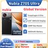 nubia Nuovo Nubia Z70S Ultra Snapdragon 8 Elite 6600mAh Batteria 6.85 ''144Hz Display AMOLED 80W Ricarica rapida Versione globale Telefono Moile - 12GB + 256GB Classic Black