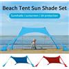 INSIS FEMME Tenda da spiaggia per esterni Tenda da campeggio Tenda da campeggio Tende da spiaggia monopezzo antivento Tende da spiaggia UPF50 + Tenda familiare portatile per Bea - 03