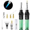 NUOYING Nuovo saldatore a gas portatile 4 IN 1 penna per saldatura a pistola per saldatura a gas butano senza fili 1300 ℃ Mini strumenti per punta saldatore butano con bruciatore - 3 IN 1